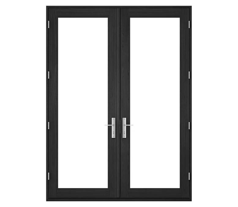 Pella Reserve Contemporary Wood Hinged Patio Door in Manchester